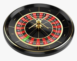 Casino Roulette Wheel 02 3D model