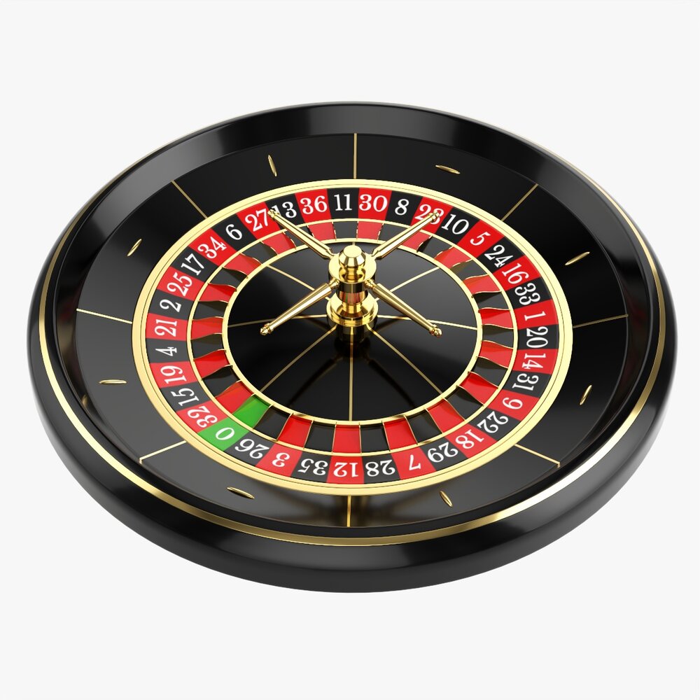 Casino Roulette Wheel 02 3Dモデル