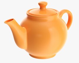 Ceramic Teapot 01 3D model