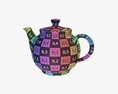 Ceramic Teapot 01 3D 모델 