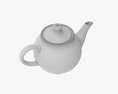 Ceramic Teapot 01 3D-Modell