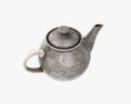 Ceramic Teapot 02 3D модель