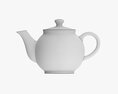 Ceramic Teapot 02 3d model