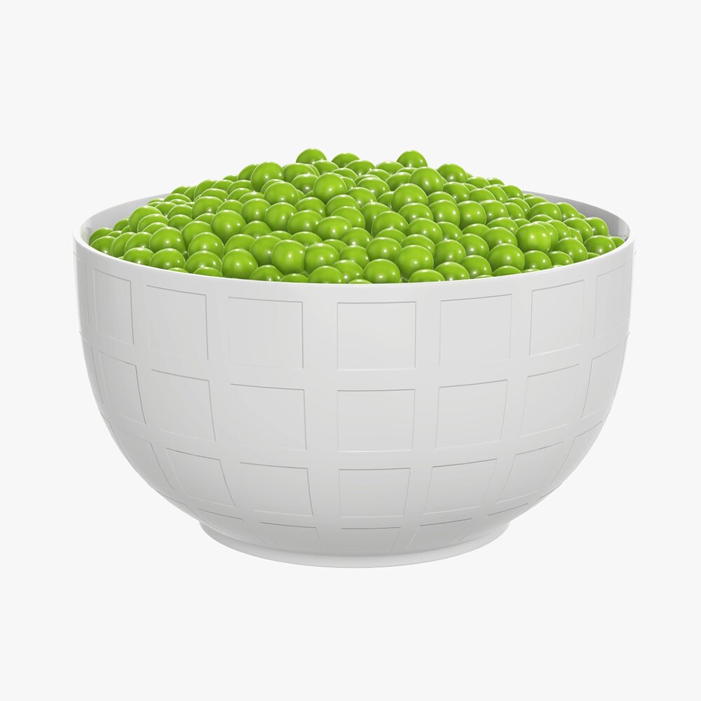 Peas In Bowl 3D модель