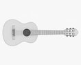 Classic Acoustic Guitar 02 3Dモデル