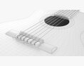 Classic Acoustic Guitar 03 3d model