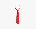 Classic Necktie 01 Red 3d model
