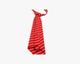 Classic Necktie 01 Red 3D 모델 