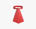 Classic Necktie 01 Red 3d model