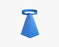 Classic Necktie 02 Blue 3D-Modell