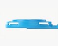 Clip Pak Carrier Handle Quadpak Slim Can 3D модель