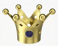Crown With Colored Stones 3d model