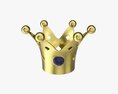 Crown With Colored Stones 3Dモデル