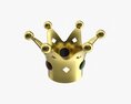 Crown With Colored Stones Modèle 3d