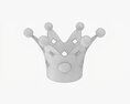 Crown With Colored Stones 3d model