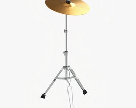 Cymbal On Stand Modello 3D
