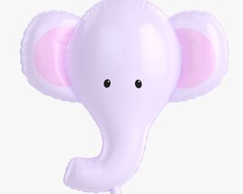 Decoration Foil Balloon 10 Elephant 3Dモデル
