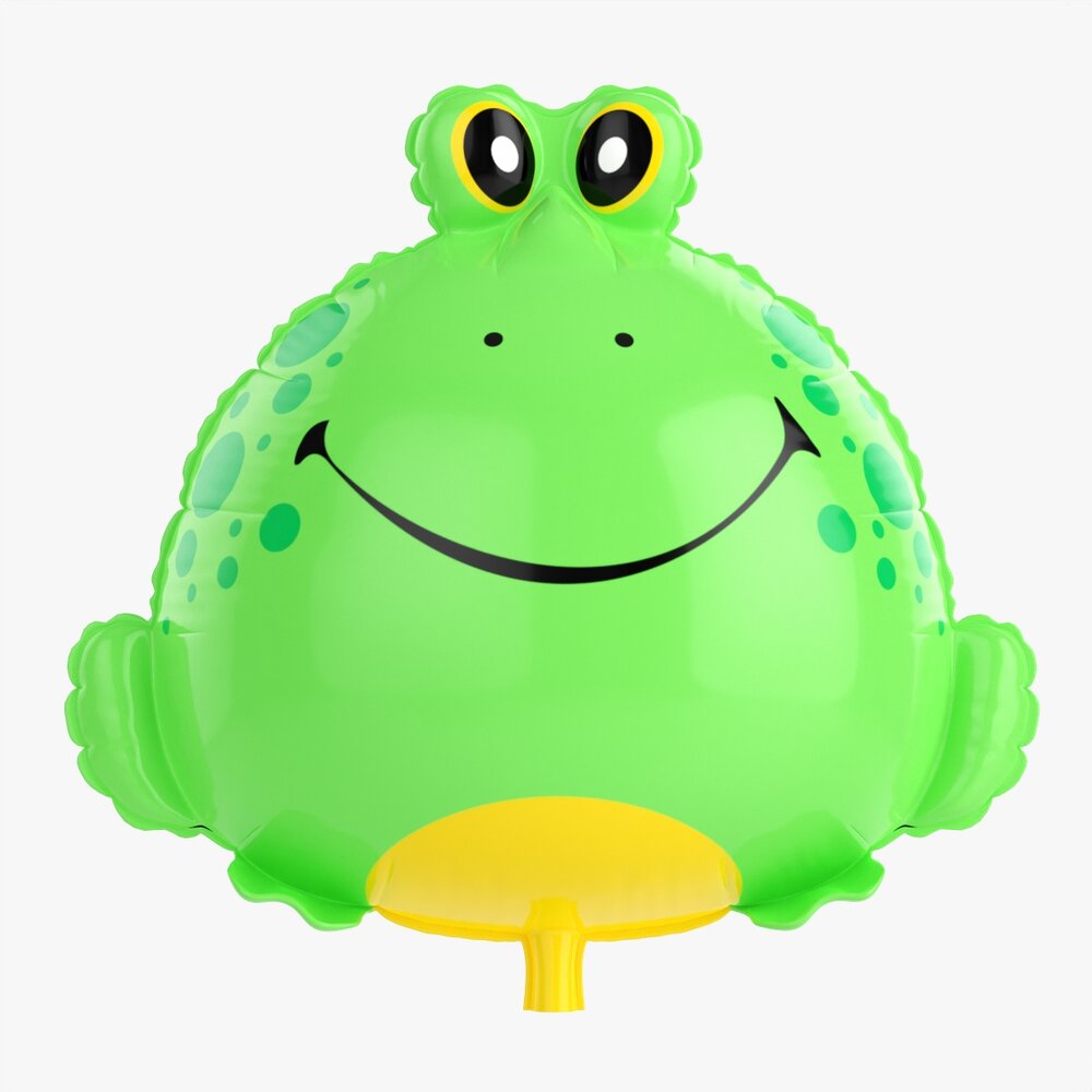 Decoration Foil Balloon 12 Frog 3D model