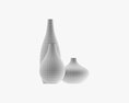 Decorative Vase Set Of Three 3D模型
