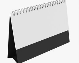 Desk Flip-Top Calendar Mockup 01 Modelo 3d