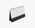 Desk Flip-Top Calendar Mockup 01 3D 모델 