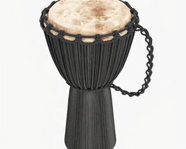 Djembe Percussion Instrument 3D модель
