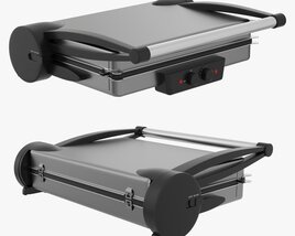 Electric Tabletop Grill Close Modelo 3d