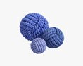 Fabric Balls Decoration 3D модель