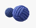 Fabric Balls Decoration 3d model