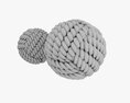 Fabric Balls Decoration Modello 3D