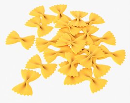 Farfalle Pasta 3D 모델 