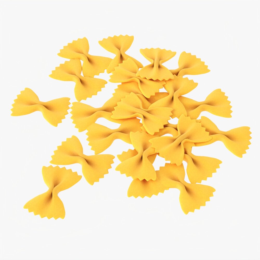 Farfalle Pasta 3D 모델 