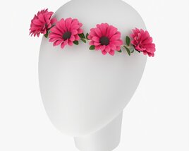 Female Flower Wreath Modelo 3d