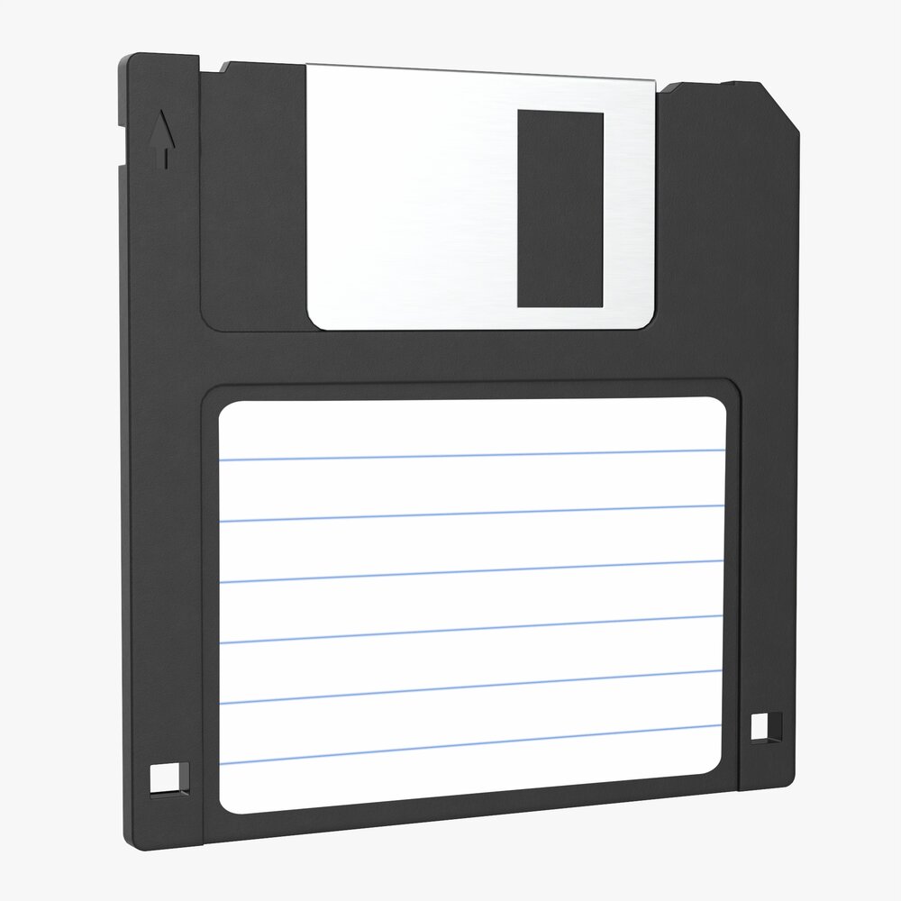 Floppy Disk 03 Modello 3D