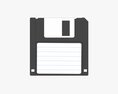 Floppy Disk 03 3D 모델 