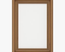 Frame With Picture Portrait 01 3D-Modell