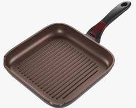 Frying Pan Without Lid 26cm 3D 모델 