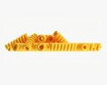Fusilli Pasta 3D-Modell