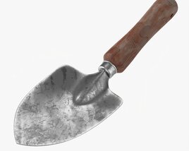 Garden Shovel With Short Handle Dirty Modello 3D