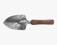 Garden Shovel With Short Handle Dirty Modello 3D