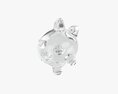 Glass Piggy Money Bank 3D 모델 