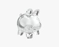 Glass Piggy Money Bank 3D модель