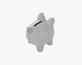 Glass Piggy Money Bank Modelo 3D
