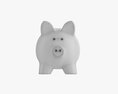 Glass Piggy Money Bank Modello 3D