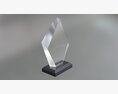 Glass Trophy Award Mockup Modelo 3d
