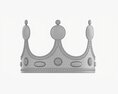 Gold Crown With Jewels 3D модель