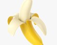 Half Peeled Banana 3D модель