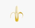 Half Peeled Banana 3Dモデル