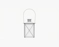 Hanging Metal Lantern With Windows Modèle 3d