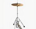 Hi-Hat Cymbals On Stand 3D модель